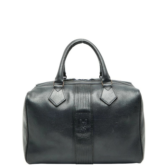 Saint Laurent Handbags - Saint Laurent YSL handbag Boston bag Navy Blue leather